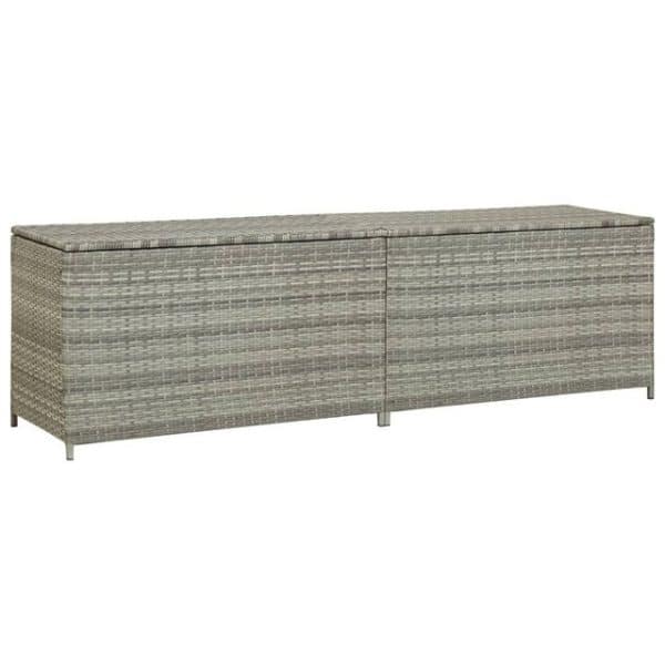 DOTMALL Gartenbox Poly Rattan 200x50x60 cm Aufbewahrung Test